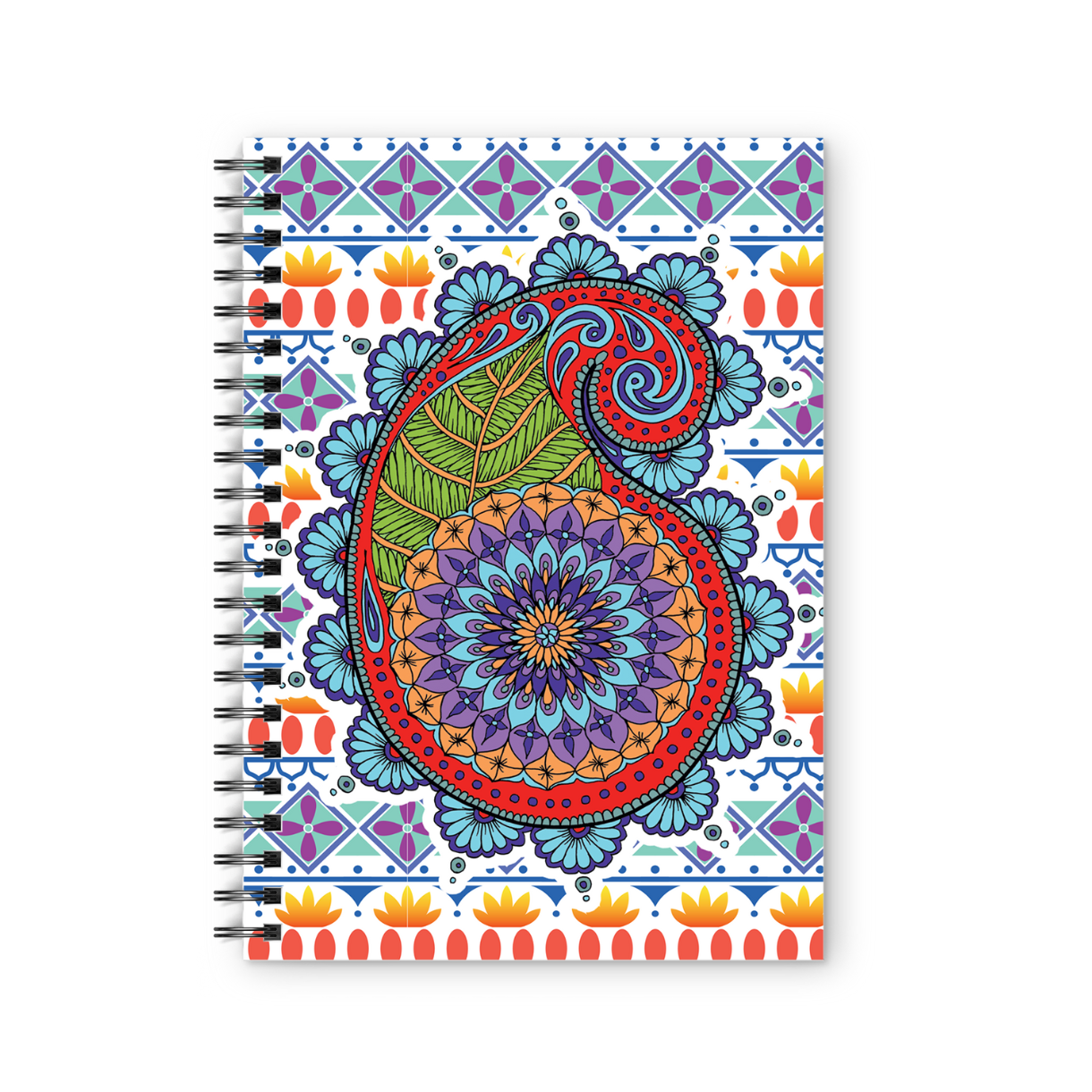 Paisley Namaste Bharat Spiral Notebook