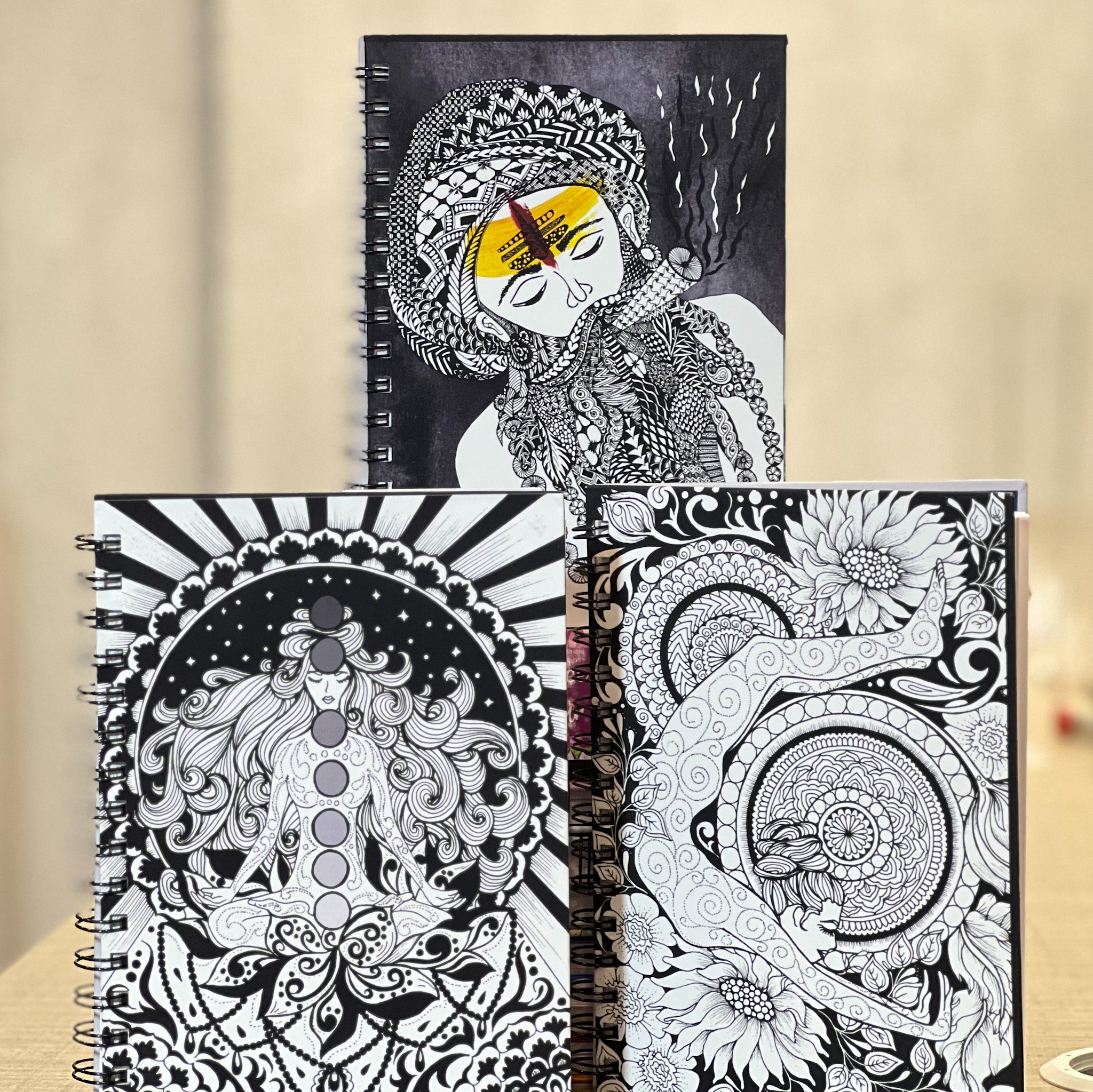 Namaste Yoga Spiral Notebooks - Pack of 3