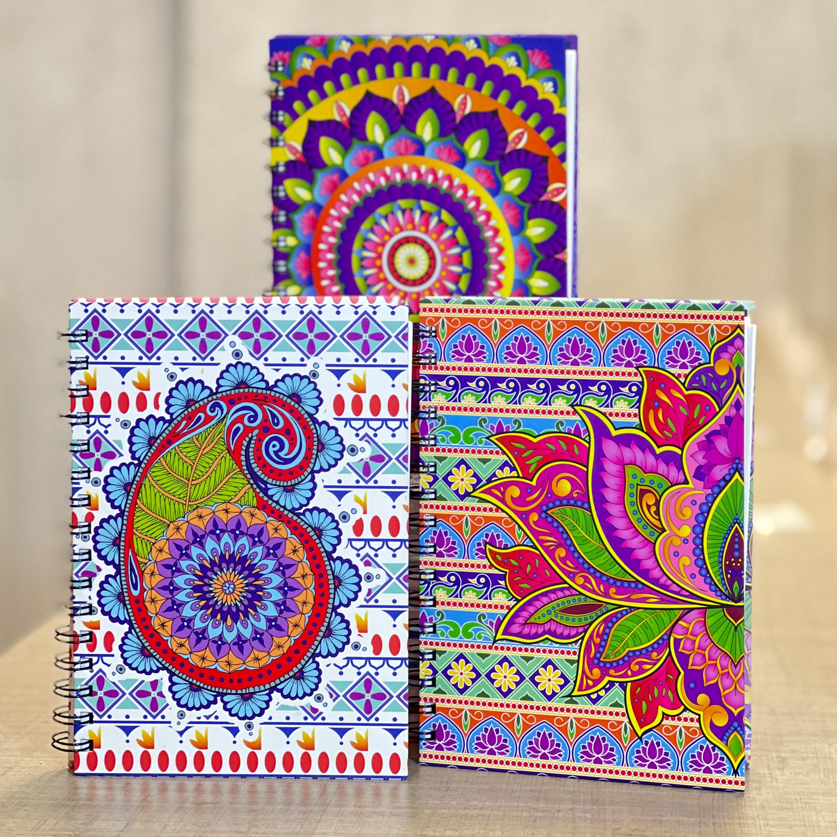 Namaste Bharat Spiral Notebooks - Pack of 3