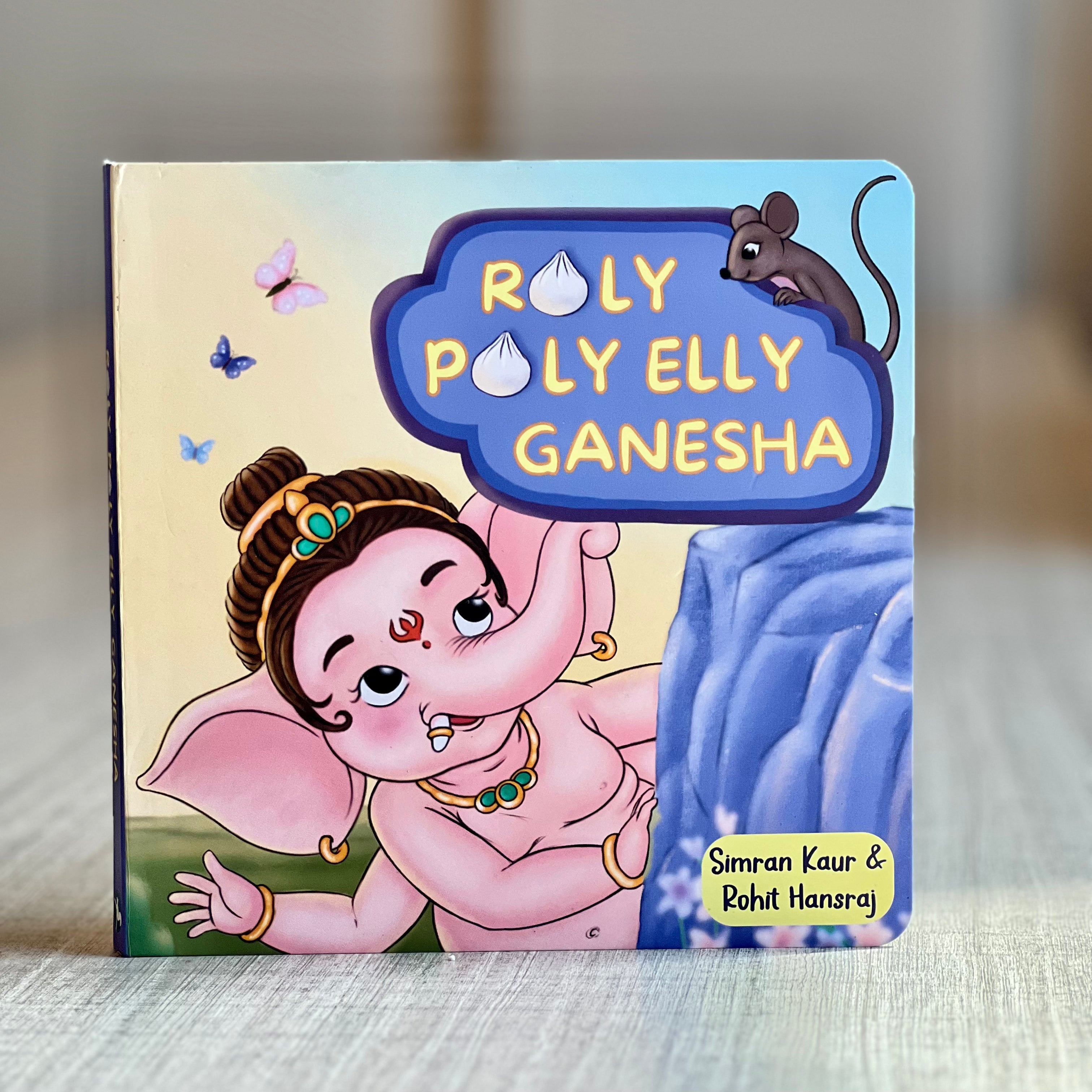 Little God Combo - Roly Poly Elly Ganesha: The Little God Story Book + The Little Gods Sticker Booklet