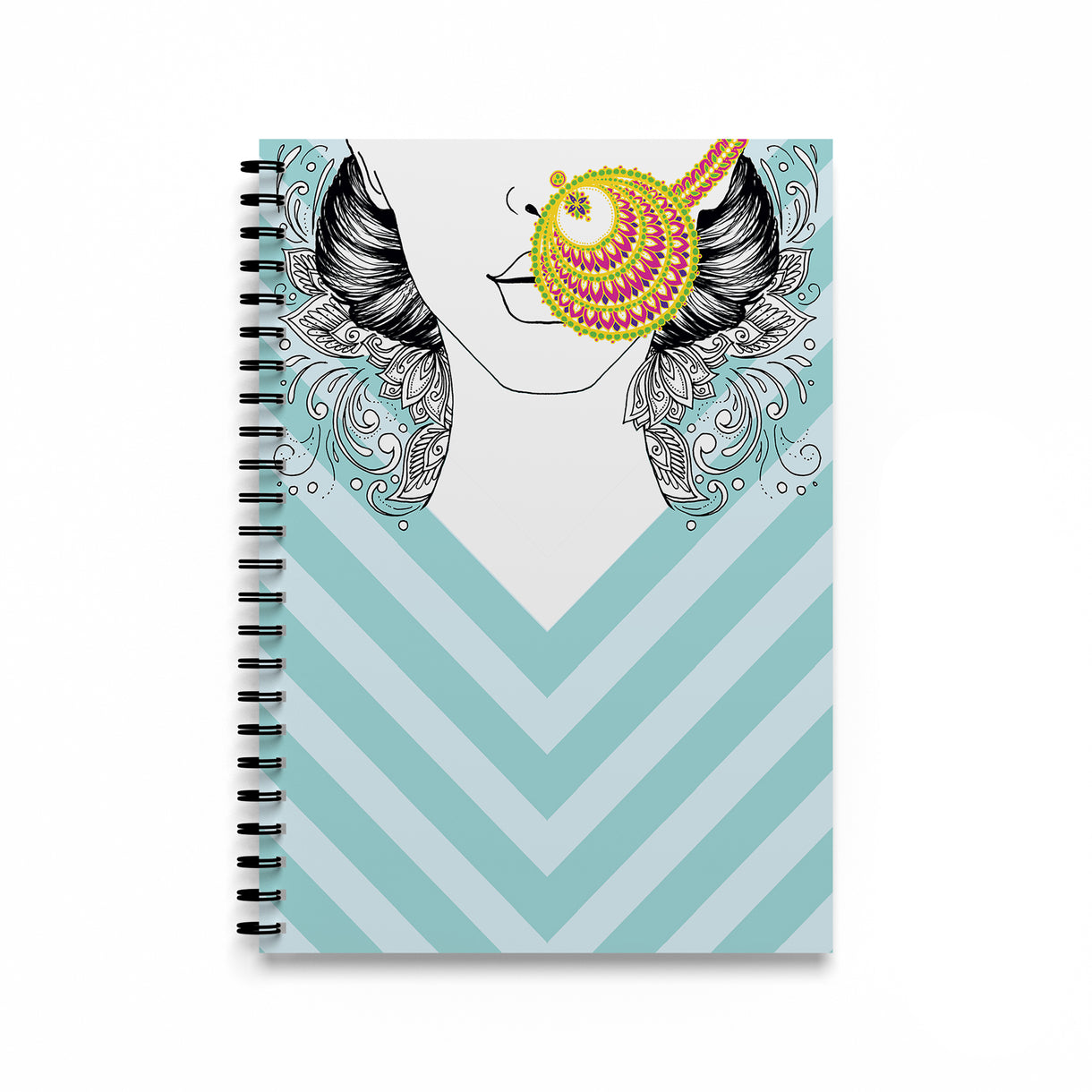 Indian Nari Spiral Notebooks - Pack of 3