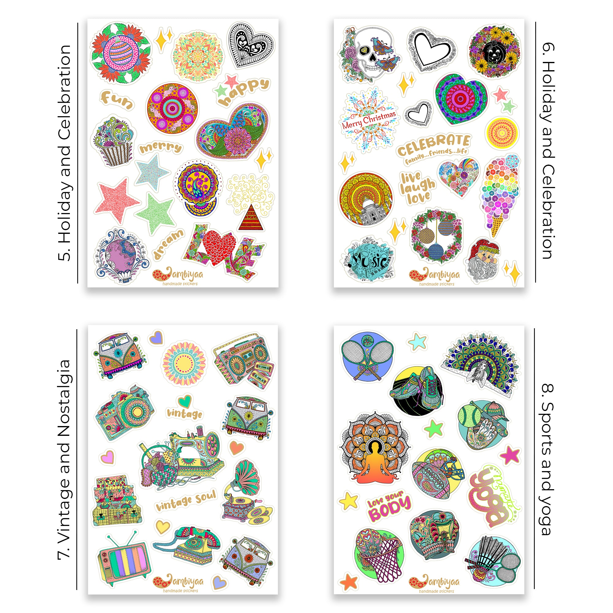 Assorted Stickers – Ambiyaa