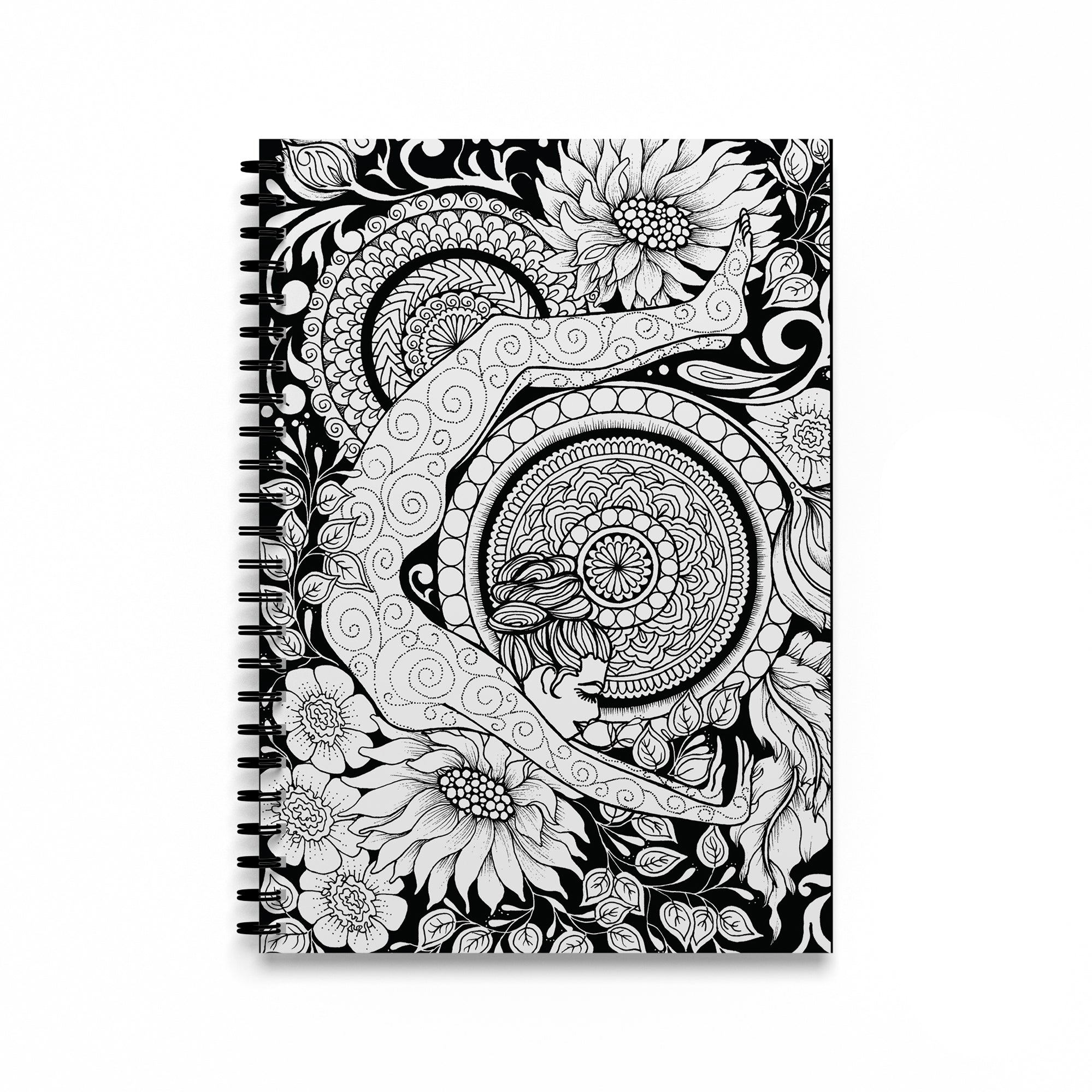 Chakrasana Spiral Notebook