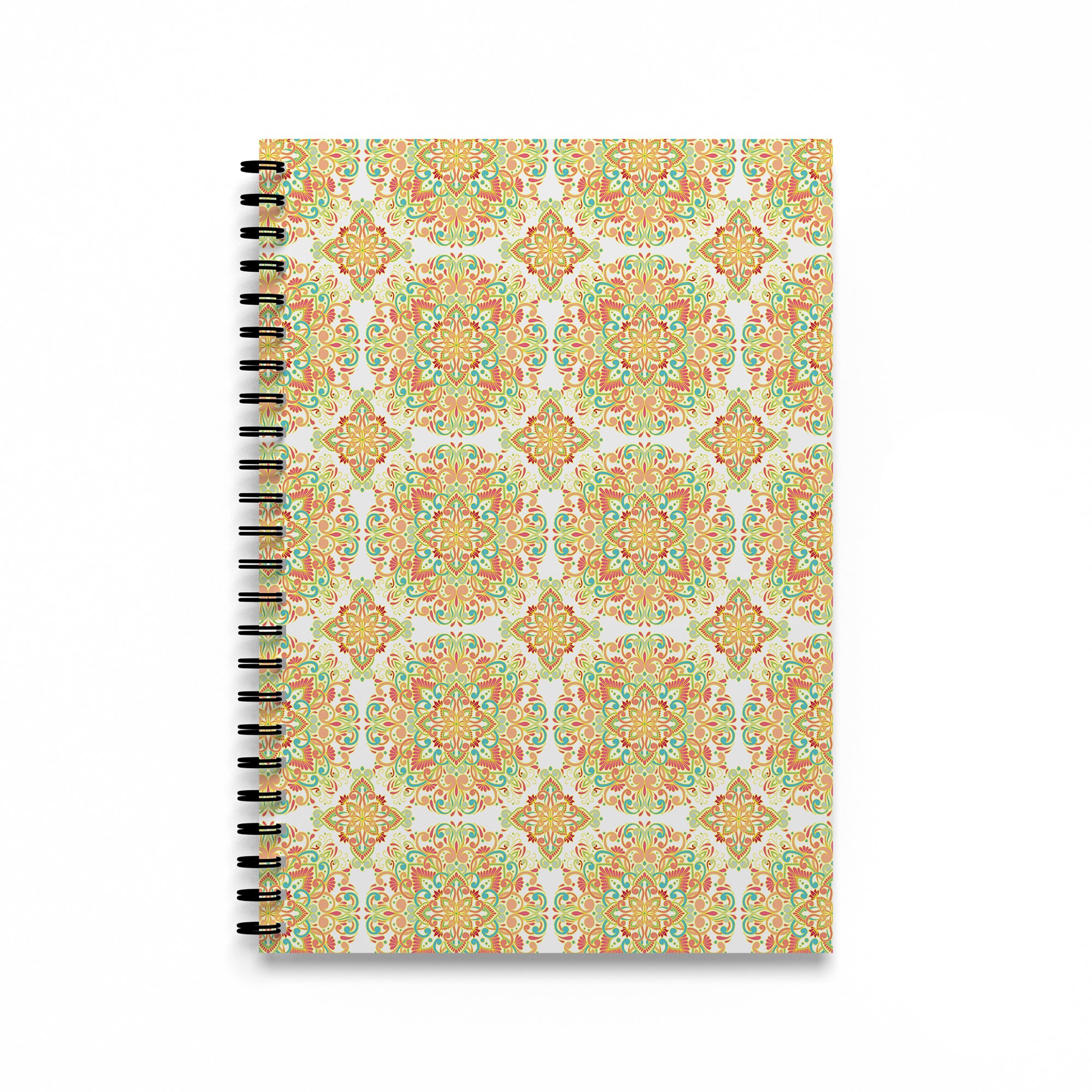 Golden Swirls Spiral Notebook