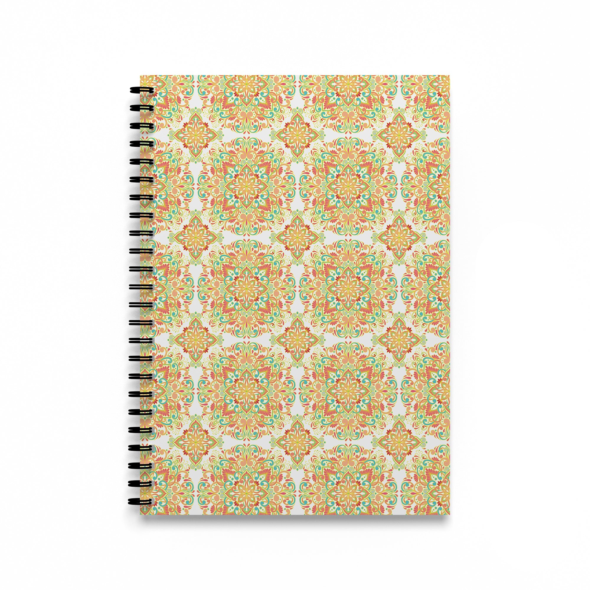 Golden Swirls Spiral Notebook – Ambiyaa