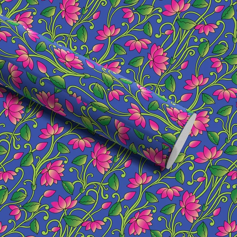 Lotus Raas Wrapping Paper