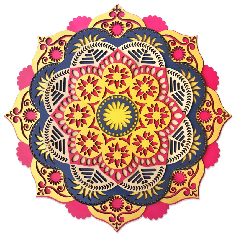 Multi Layered Mandala Wall Art