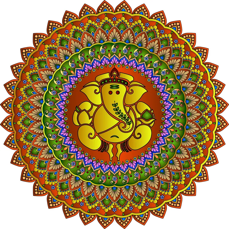 Self Adhesive Wall Decal | Ganesh