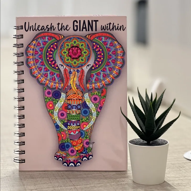 Be A Mowgli Elephant Spiral Notebook