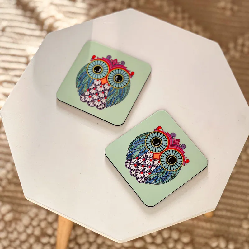 Big Owl Coaster- Set of 6