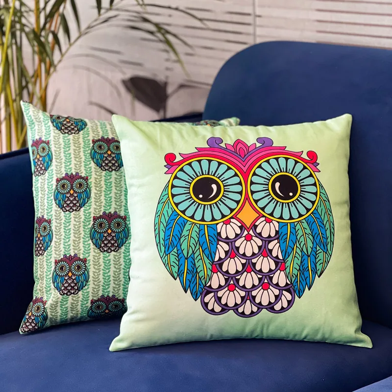 Twit Twoo Owl Cushion Cover Set