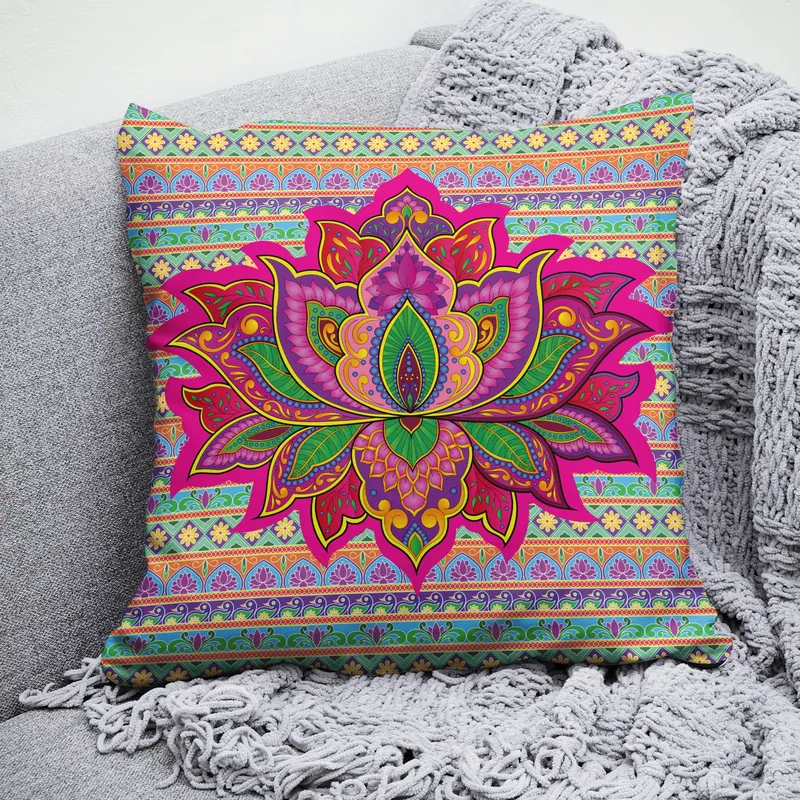 Lotus Zen Cushion Cover