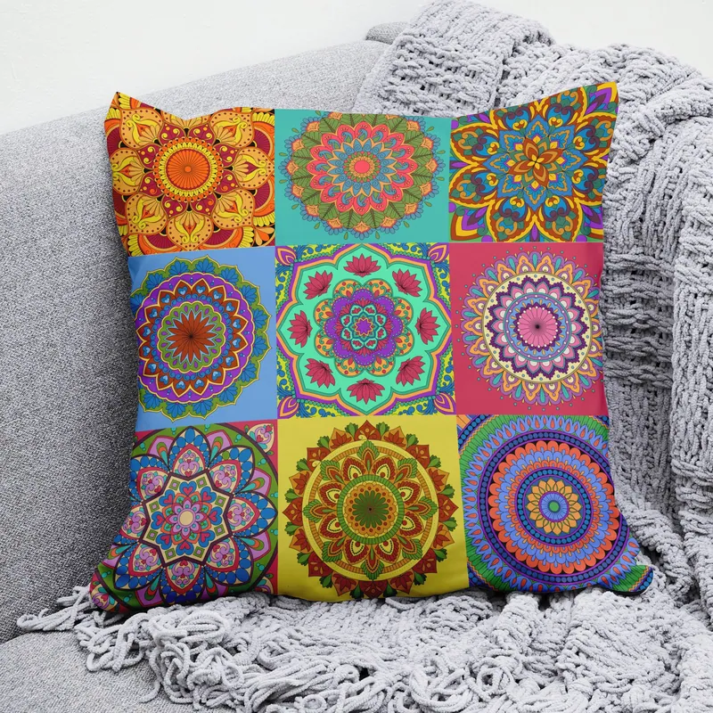 Mandala Mosaic Cushion Cover