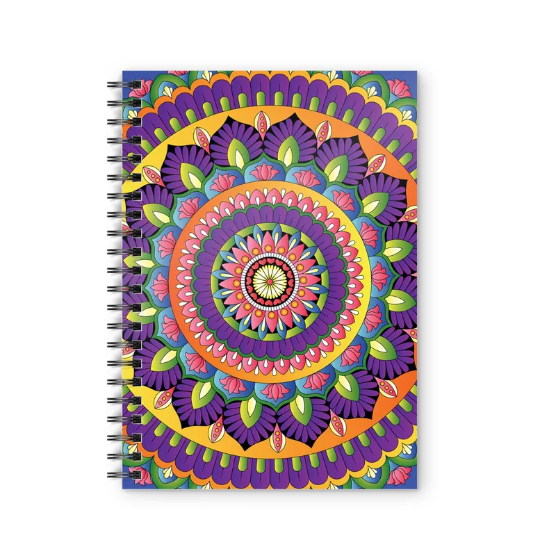 Mandala Namaste Bharat Spiral Notebook