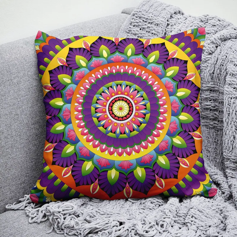 Mandala Vibrance Cushion Cover
