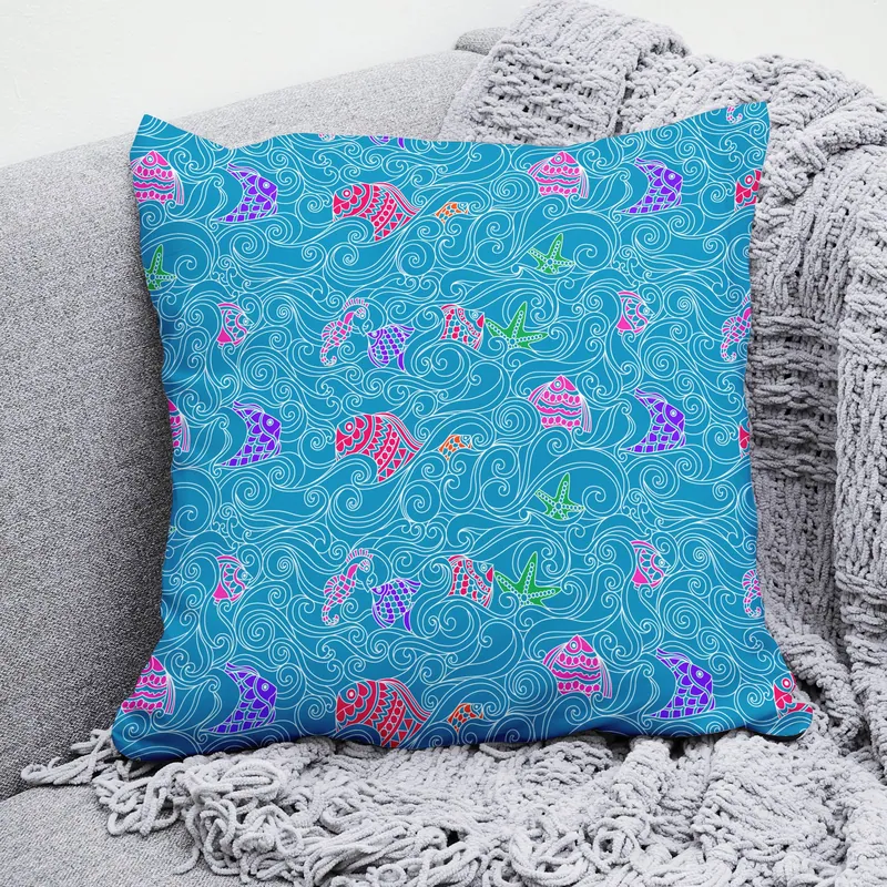 Blue Ocean Cushion Cover