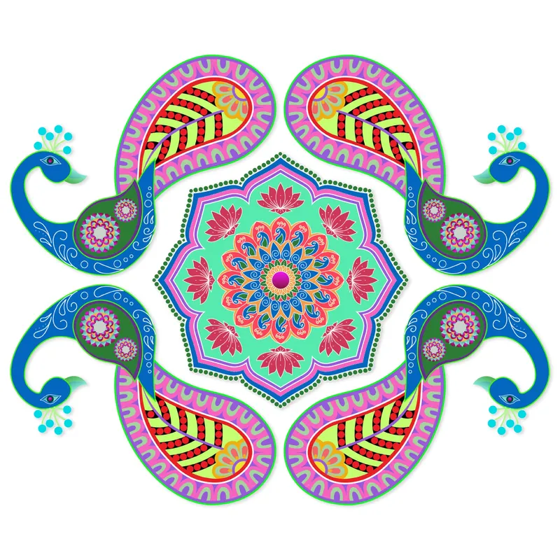 Self Adhesive Wall Decal | Peacock